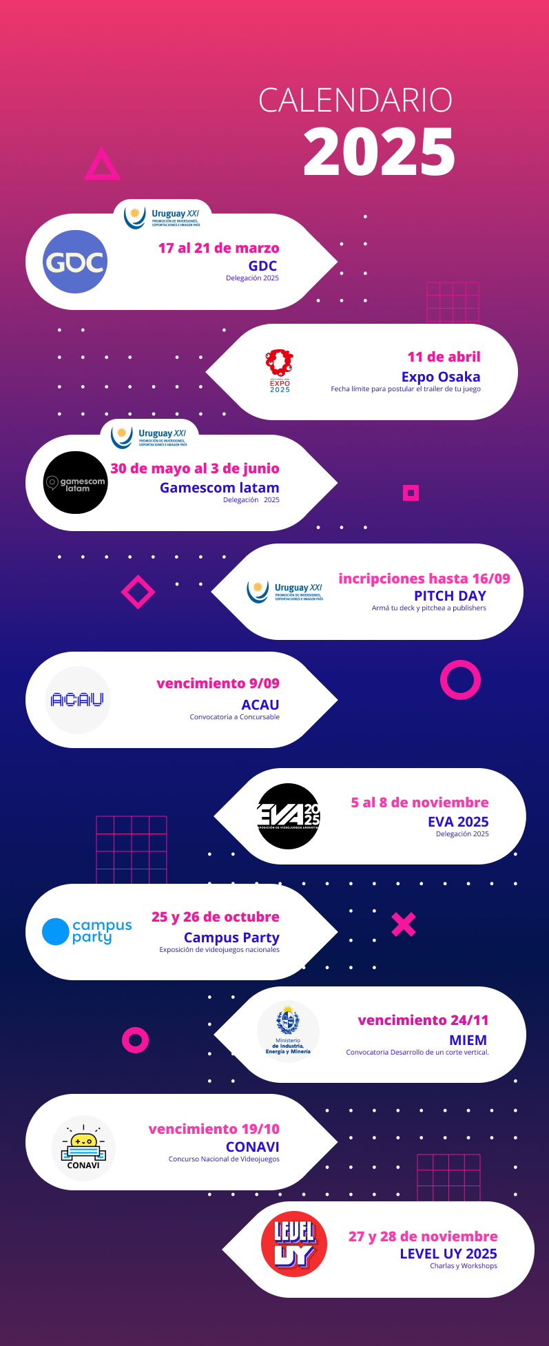 CALENDARIO DE ACTIVIDADES CAVI 2025